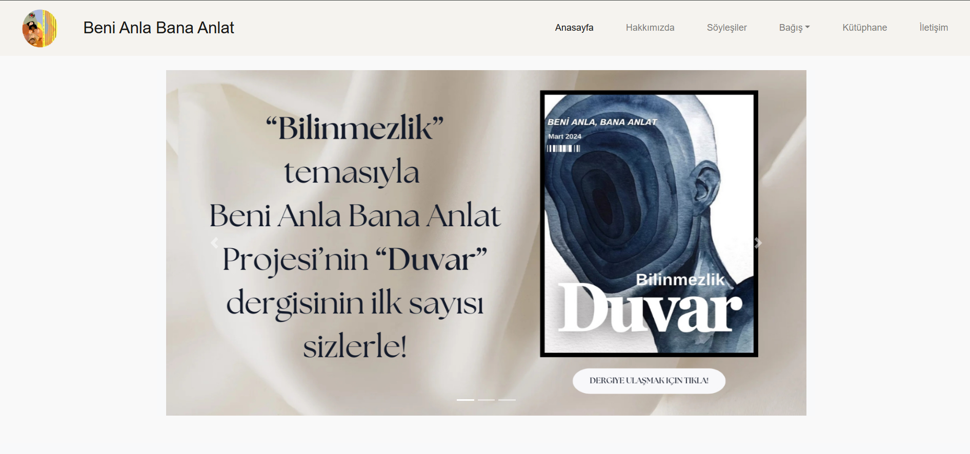 Beni Anla Bana Anlat – Kurumsal Web Sitesi