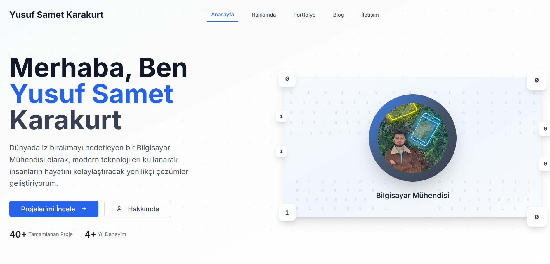 Kişisel Portfolyo Web Sitesi